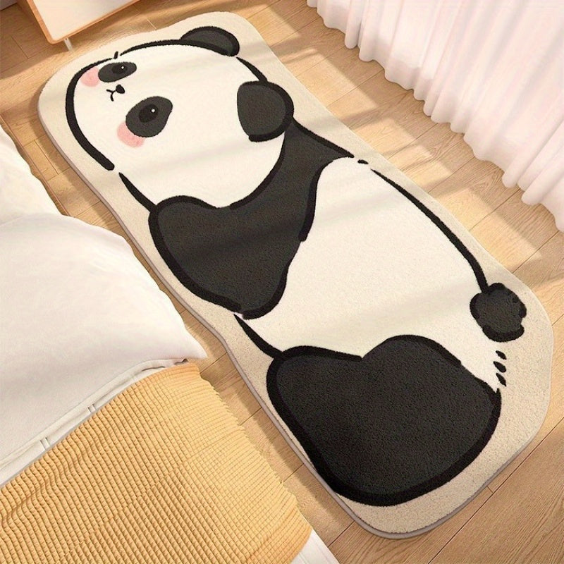 Cartoon Animal Area Rug Plush Mat for Bedroom Indoor Decor Soft Polyester