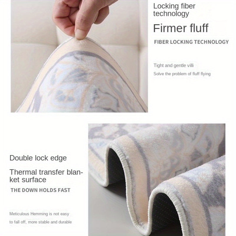 Cartoon Animal Area Rug Plush Mat for Bedroom Indoor Decor Soft Polyester