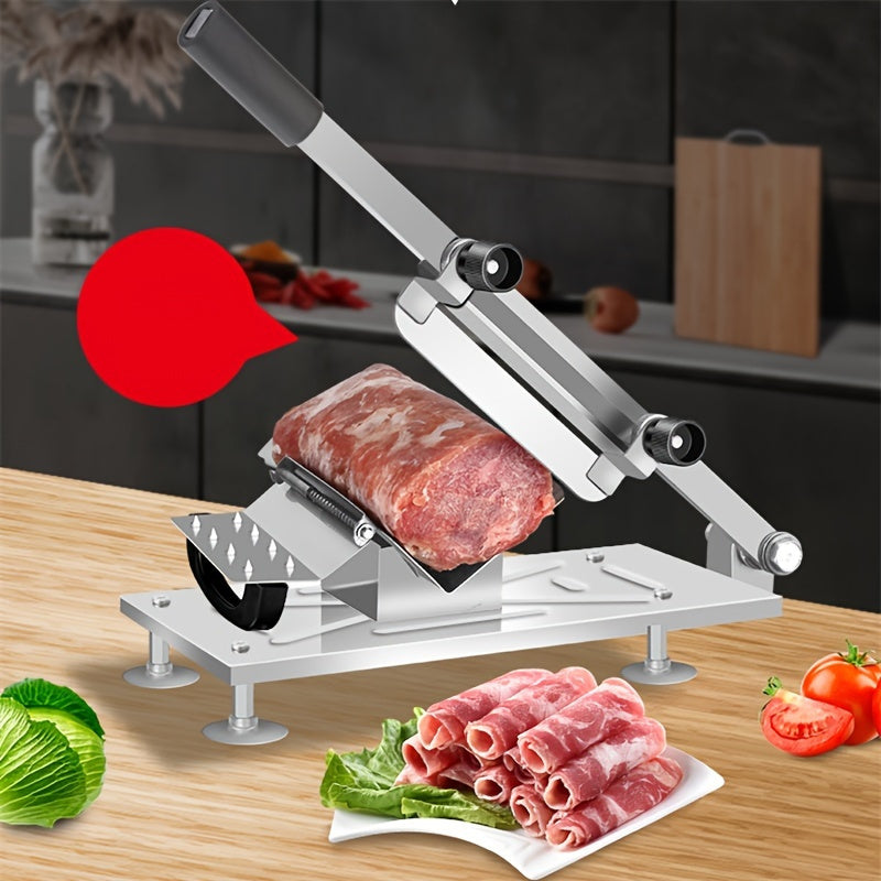 Adjustable Thickness Manual Slicer for Meat Fruits Vegetables Kitchen Tool