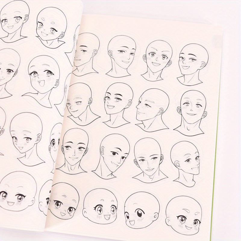 2000 Anime Character Facial Expressions Book in Simplified Chinese for Ages 11+