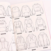 Книга по китайскому языку 2000 Стилей одежды персонажей аниме Мягкая обложка 224 страницы