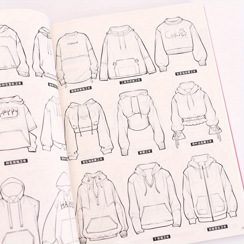 Chinese Language Book 2000 Anime Character Clothing Styles Paperback 224 Pages