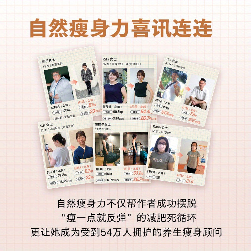 Chinese Natural Weight Loss Book Paperback 240 Pages Simplified Chinese