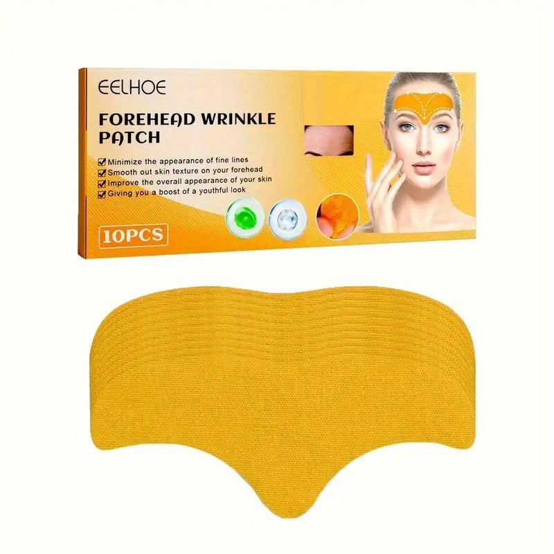 10 Pcs Collagen Wrinkle Patches for Forehead and Eyes Hydrating Skin Care