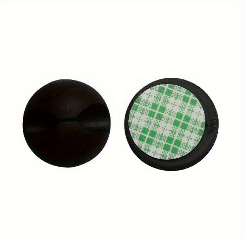 20 Silicone Cable Clips Wire Organizers for Desk, Car, Charging, Black 1.5x0.8cm