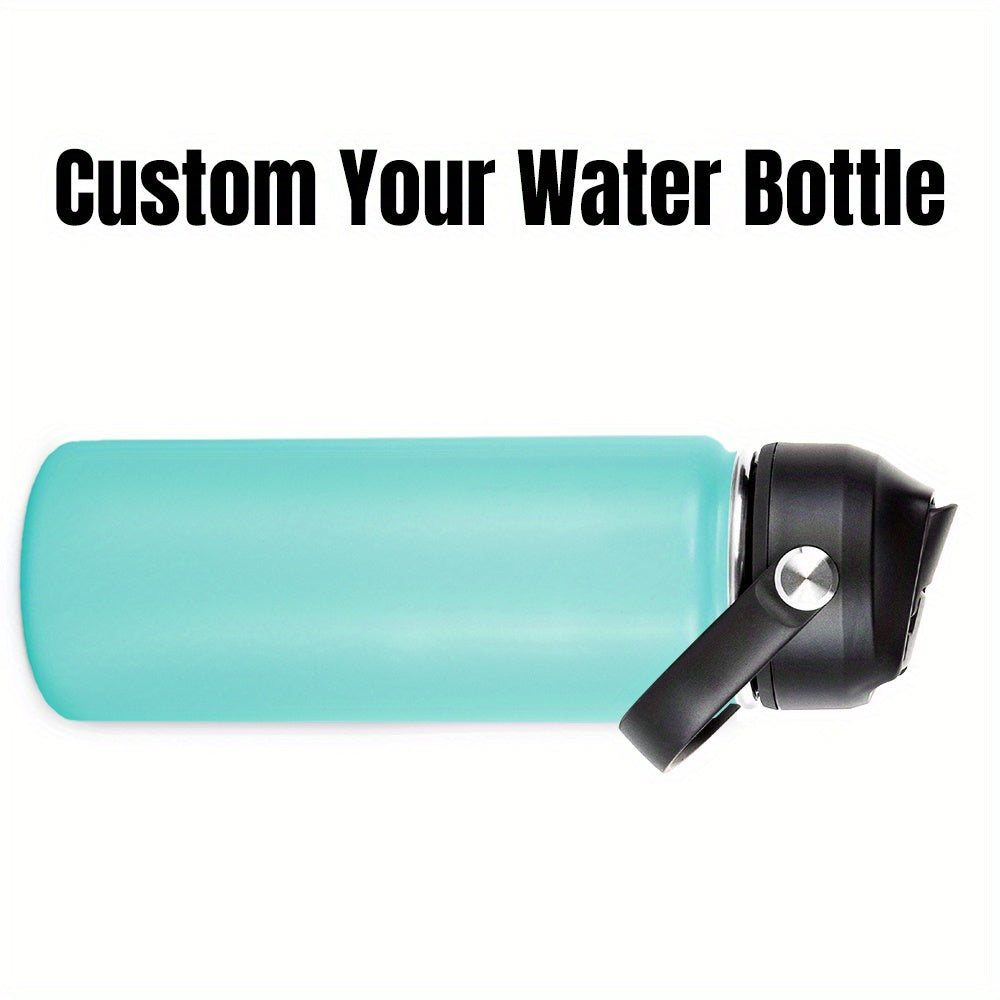 Personalized Stainless Steel Water Bottle 18oz Insulated Tumbler with Straw Lid for Sports Travel Gym