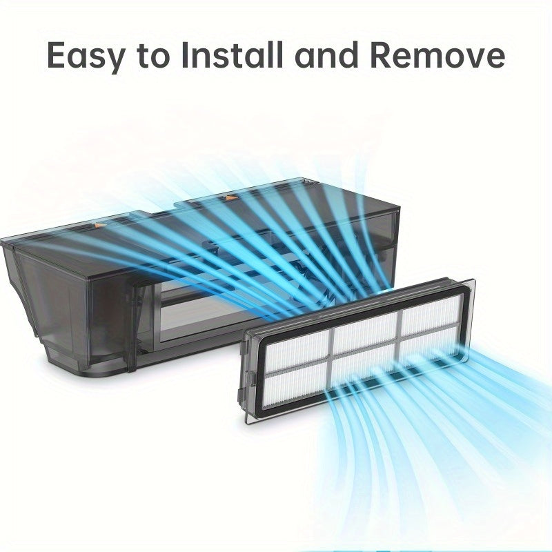 Z10 Pro/L10s Ultra robot tozalagichi uchun beshta yuviladigan chang filtri almashtirish to'plami, plastik pol qo'shimchalari bilan mos keladi.