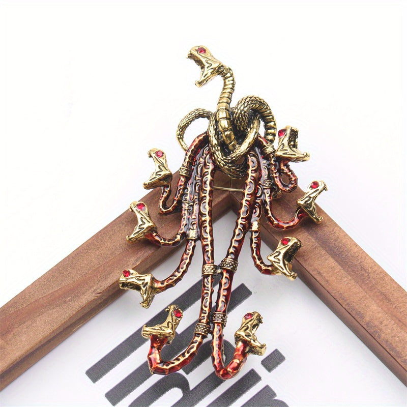 Hayvonlar Dizayni Korsaj Aksessuari Vintage Emal Brosh va Rino-stonlar bilan