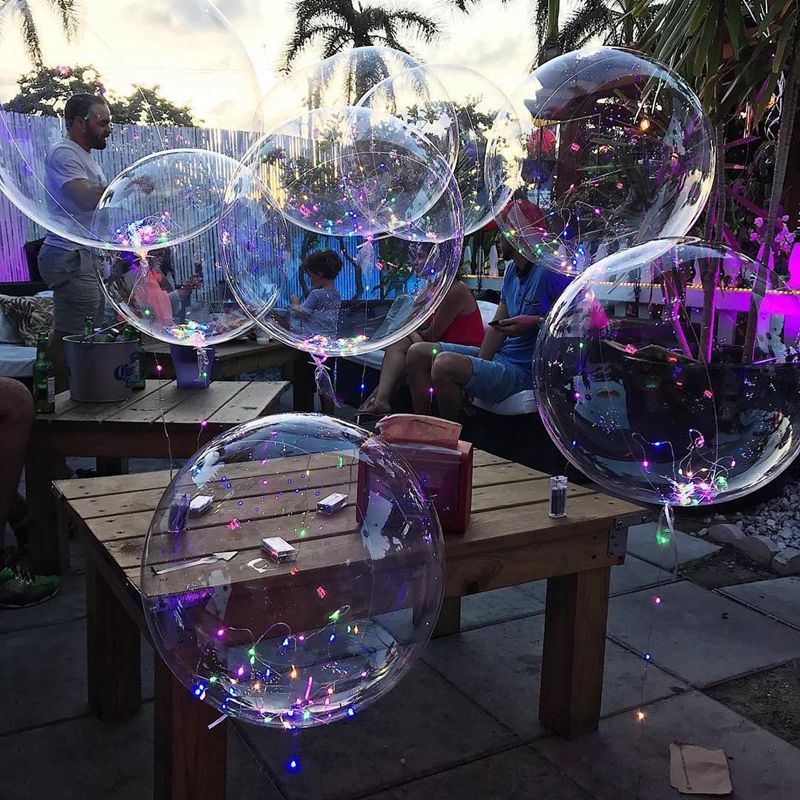 10 Transparent Bubble Balloons 20 Inch for Weddings Birthdays and Events