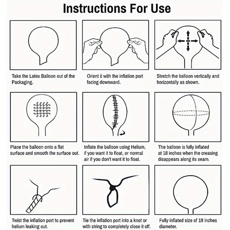 10 Transparent Bubble Balloons 20 Inch for Weddings Birthdays and Events