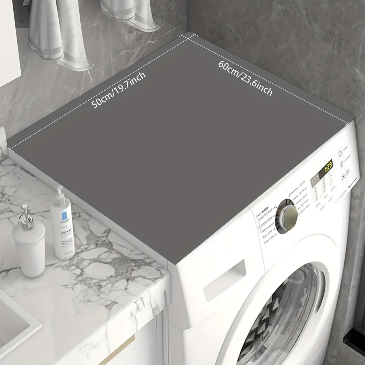 Voshina mashinasi va quritgich uchun qopqoq himoyachisi, sirpanishga qarshi, tez quriydigan, namlikni so'radigan