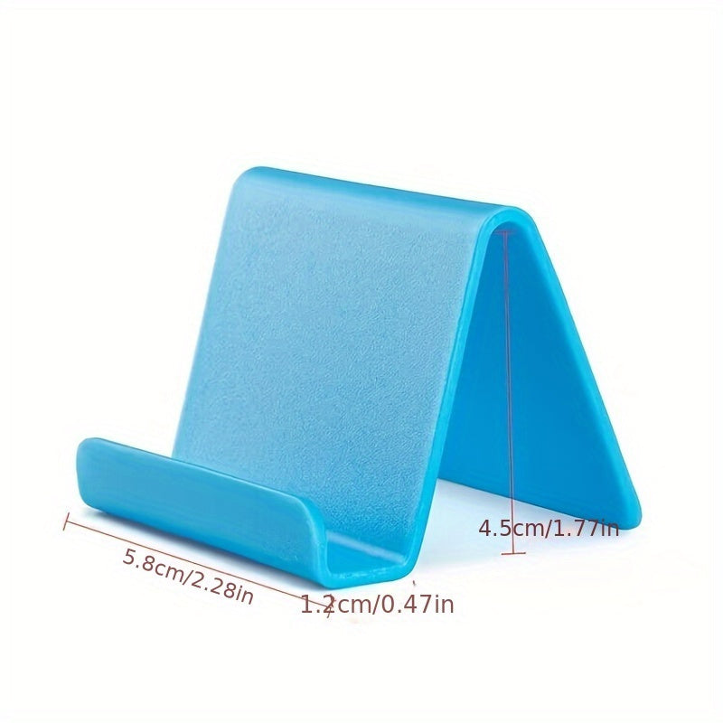 Adjustable PVC Phone and Tablet Stand Multi-Angle Tilt Wall Desktop Pink Blue Yellow