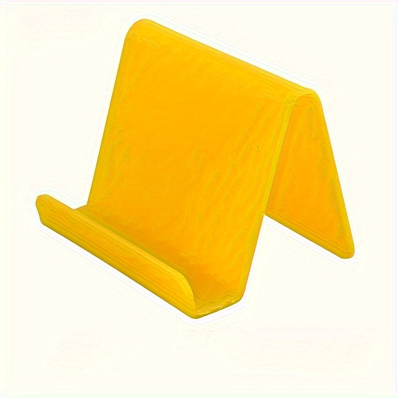 Adjustable PVC Phone and Tablet Stand Multi-Angle Tilt Wall Desktop Pink Blue Yellow