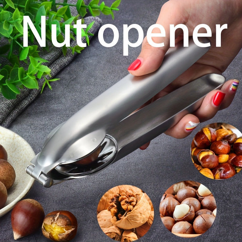 1Pc Chestnut Clip Nutcracker Opener Stainless Steel Kitchen Tool