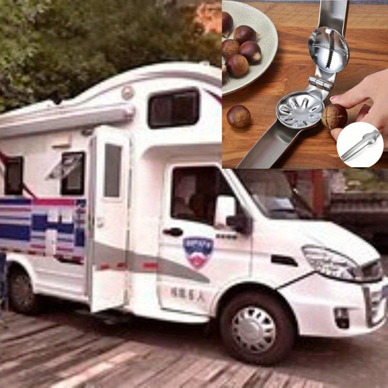 1Pc Chestnut Clip Nutcracker Opener Stainless Steel Kitchen Tool