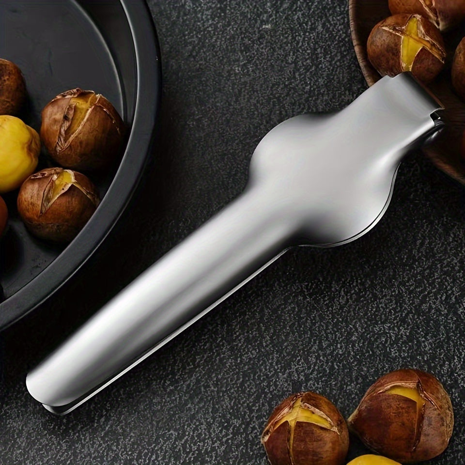 1Pc Chestnut Clip Nutcracker Opener Stainless Steel Kitchen Tool