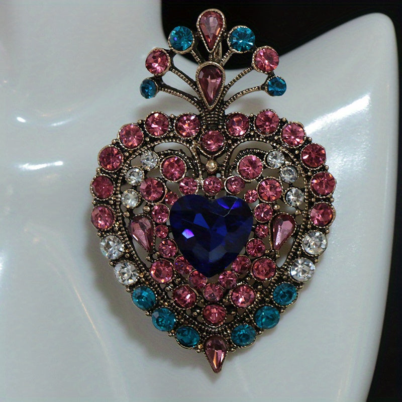 Elegant Rhinestone Brooch Pin for Dresses and Sweaters Jewelry Gift for Women