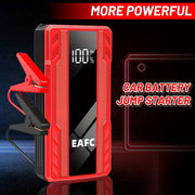 EAFC 1200A Portativ Avtomobilni Qayta Ishga Tushirish Qurilmasi, USB Type-C Bilan Zaryadlanadigan, LED Yoritish, Raqamli Ko'rsatkich 3.0L Benzin va Dizel Dvigatellari Uchun - Favqulodda Avtomobilni Ishga Tushirish Qurilmasi.