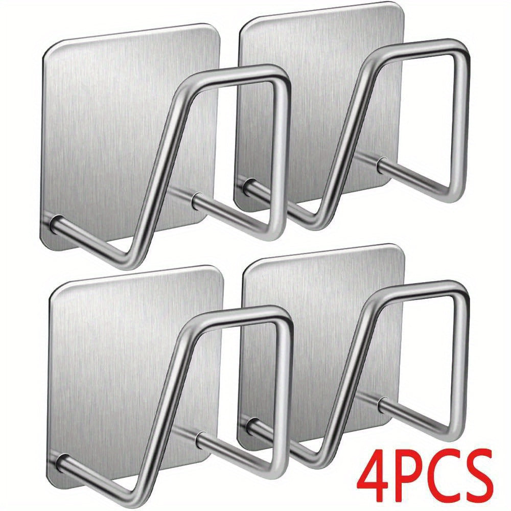 Set of 4 Stainless Steel Kitchen Storage Shelves Drying Racks for Sink Bathroom Accessories