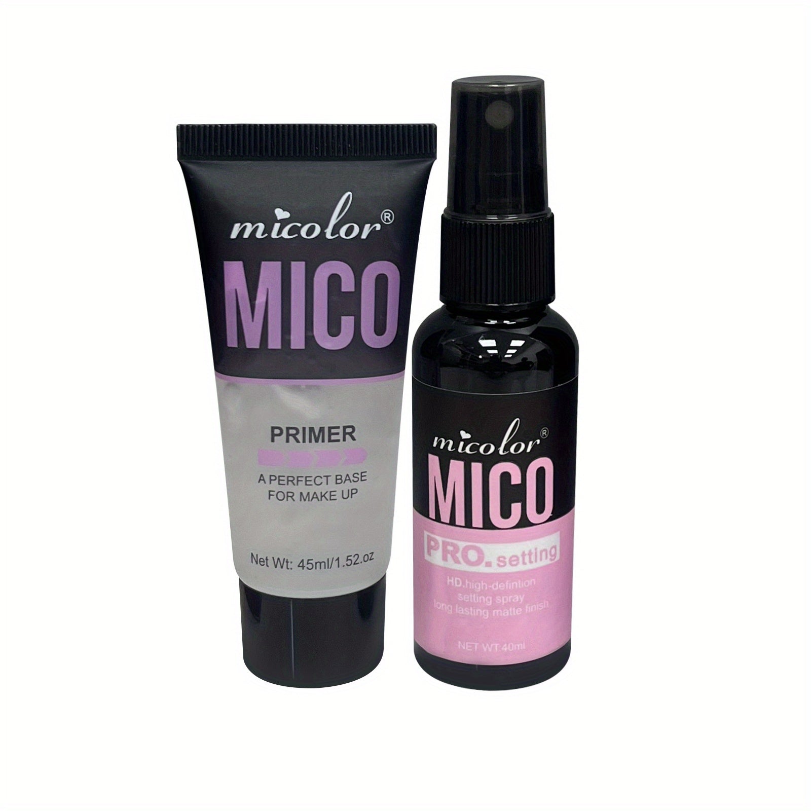 2 dona Primer va Sozlash Spreyi To'plami, Uzun Muddatli Namlantiruvchi, Yoqilishni Boshqarish