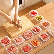 8pcs Reusable Plastic Food Storage Containers with Lids, Leak-Proof, Clear