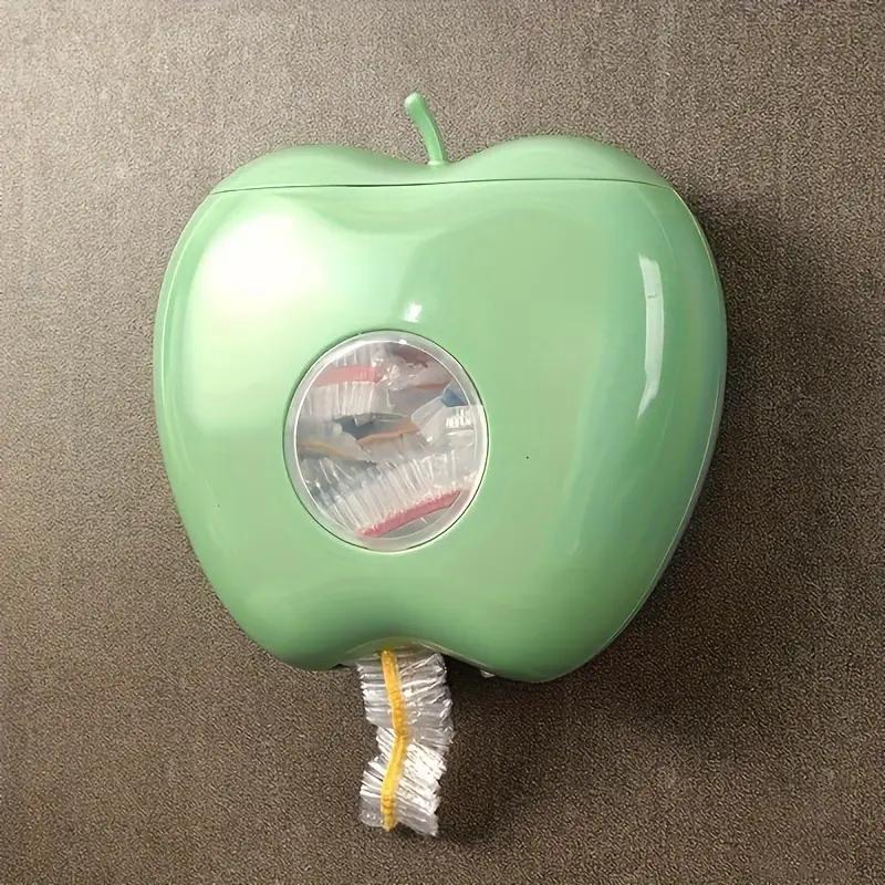 Apple-Shaped Wall-Mounted Plastic Wrap Dispenser Kitchen Organizer