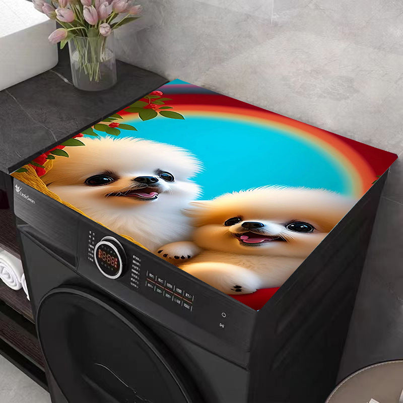 Cubierta impermeable y a prueba de polvo para lavadora, perfecta para frigorífico y decoración del hogar