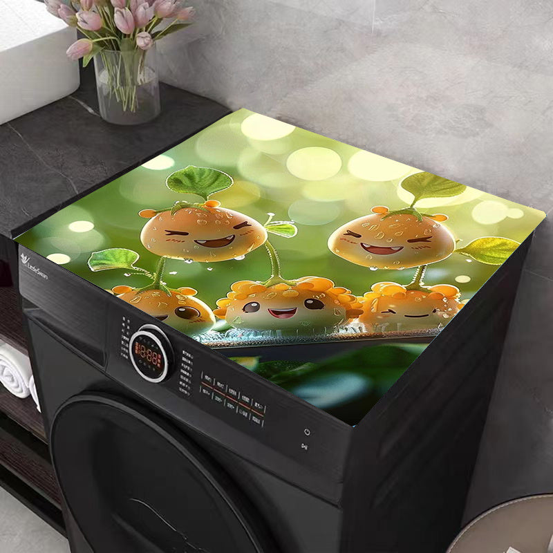 Christmas Laundry Machine Cover 60cm Waterproof Sunproof Festive Decor