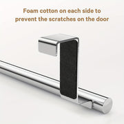 Stainless Steel Towel Rack Single Pole Organizer for Kitchen Bathroom Cabinets