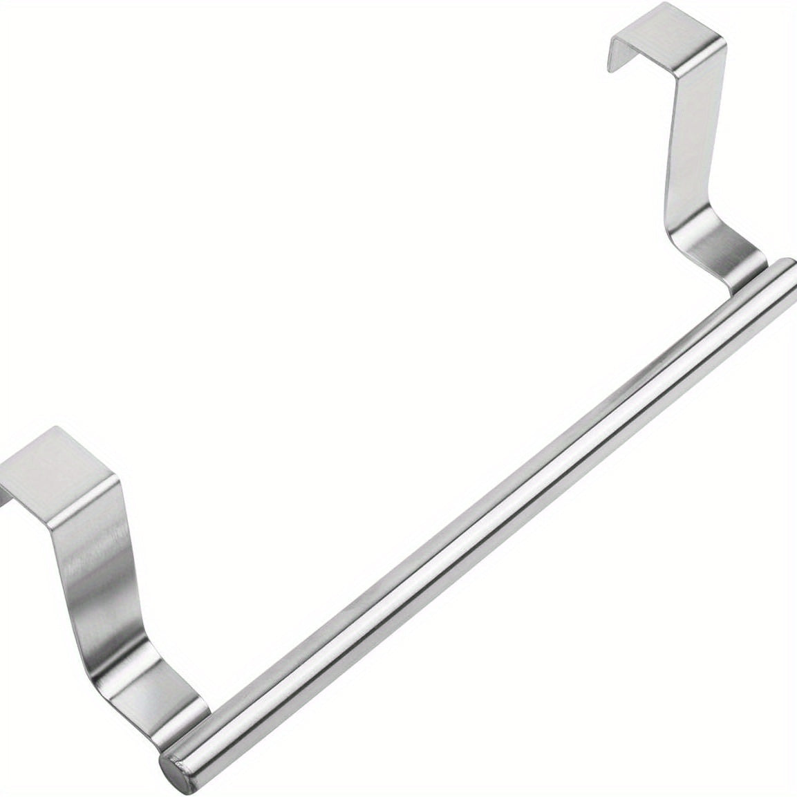 Stainless Steel Towel Rack Single Pole Organizer for Kitchen Bathroom Cabinets