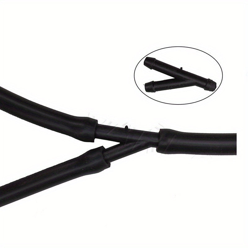 18pcs Windshield Washer Connector Kit 3-Way Hose Adapters for Air Water Fuel