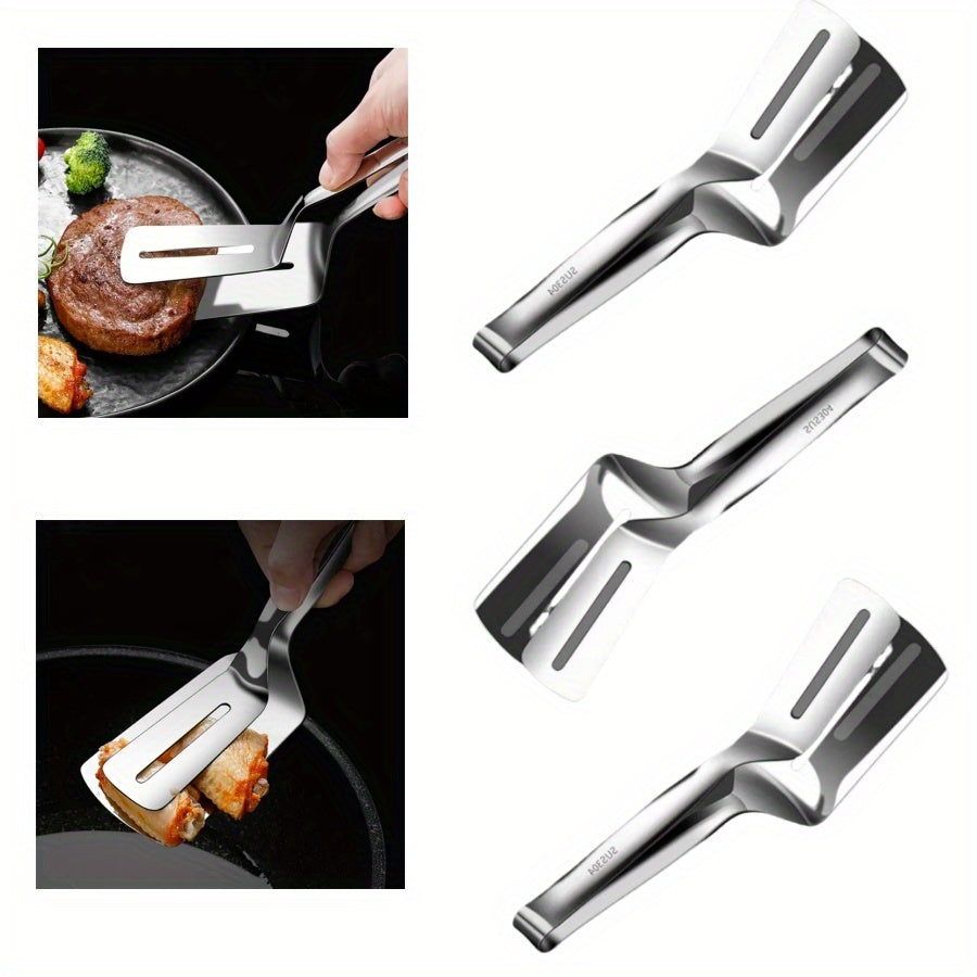 Stainless Steel Spatula Set Non-Slip Anti-Scald Kitchen Utensils 1 or 3 Pieces