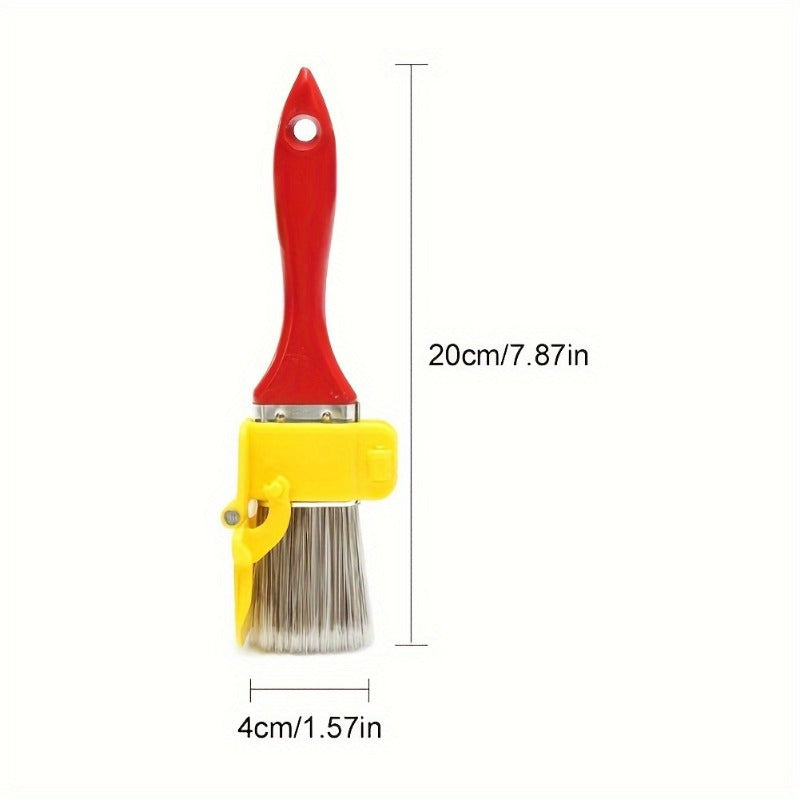 Versatile 2-in-1 Painter's Edge Brush for Edging Walls and Ceilings