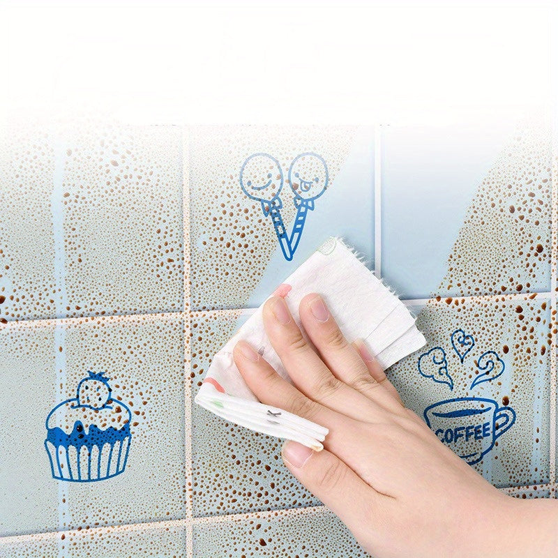 Waterproof Kitchen Protection Sticker Roll Self-Adhesive Oil Heat Resistant for Stoves Cabinets Tiles
