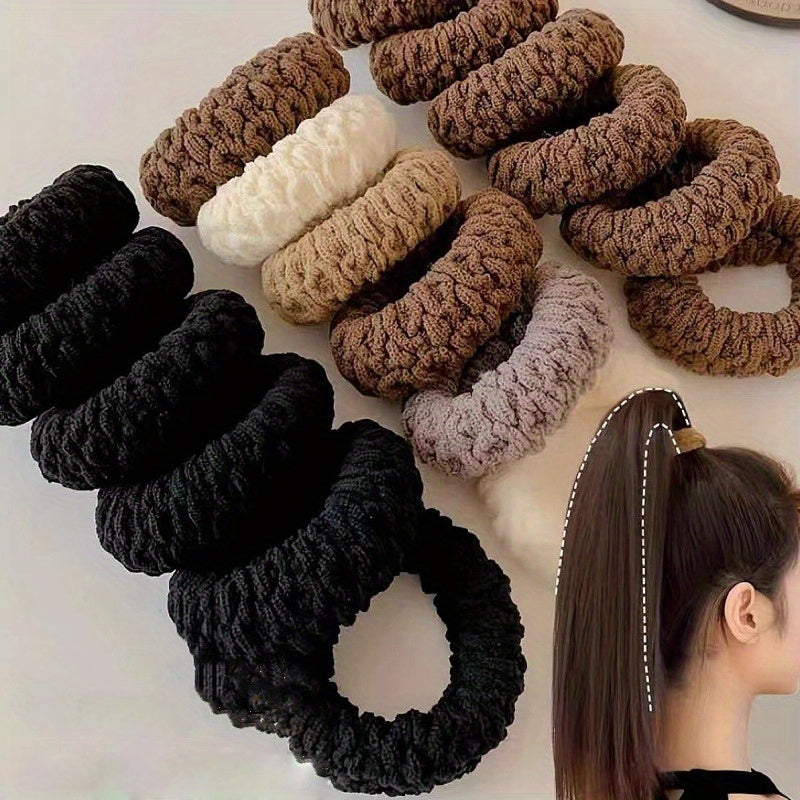 Women's Hair Ties 5/10pcs Elastic Thick High Ponytail Ties Casual Accessories