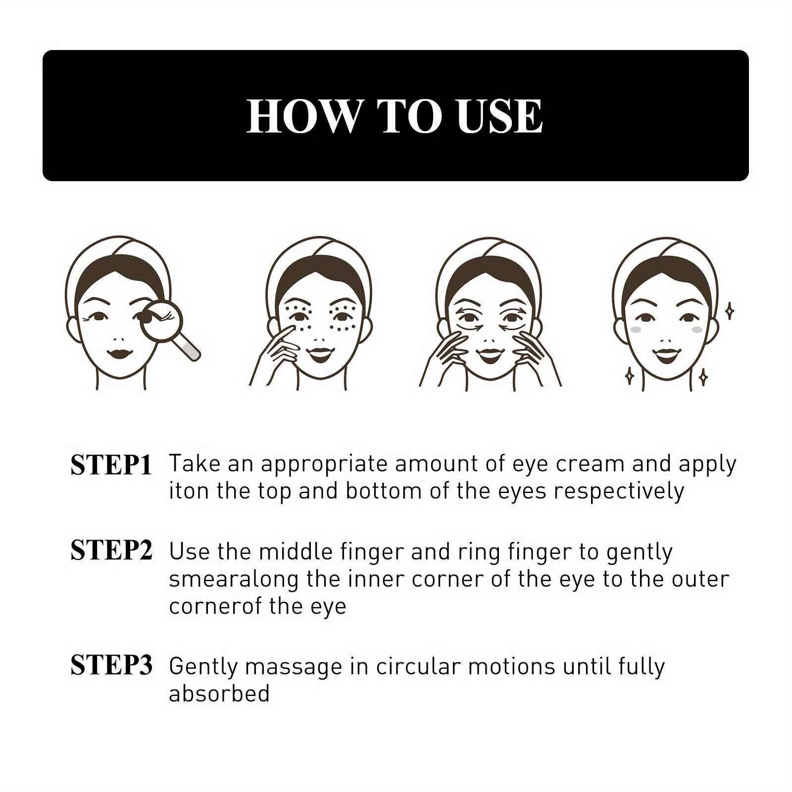 OUHOE Instant Eye Tightener Cream barcha teri turlari uchun. Niacinamide va Gialuron kislotasi bilan mustahkamlovchi va namlantiruvchi. Hidi yo'q, ko'z konturini va namlik darajasini oshiradi, kundalik foydalanish uchun.