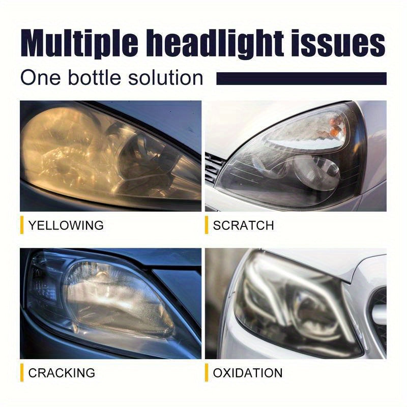 Kit de restauración de faros de coche, pulido, eliminación de arañazos para una mejor visibilidad