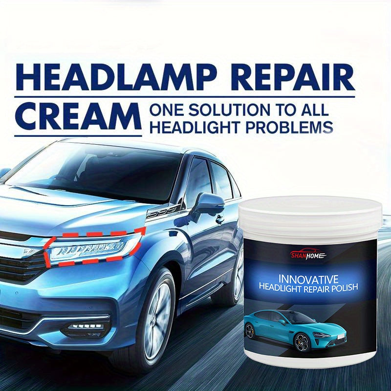 Kit de restauración de faros de coche, pulido, eliminación de arañazos para una mejor visibilidad