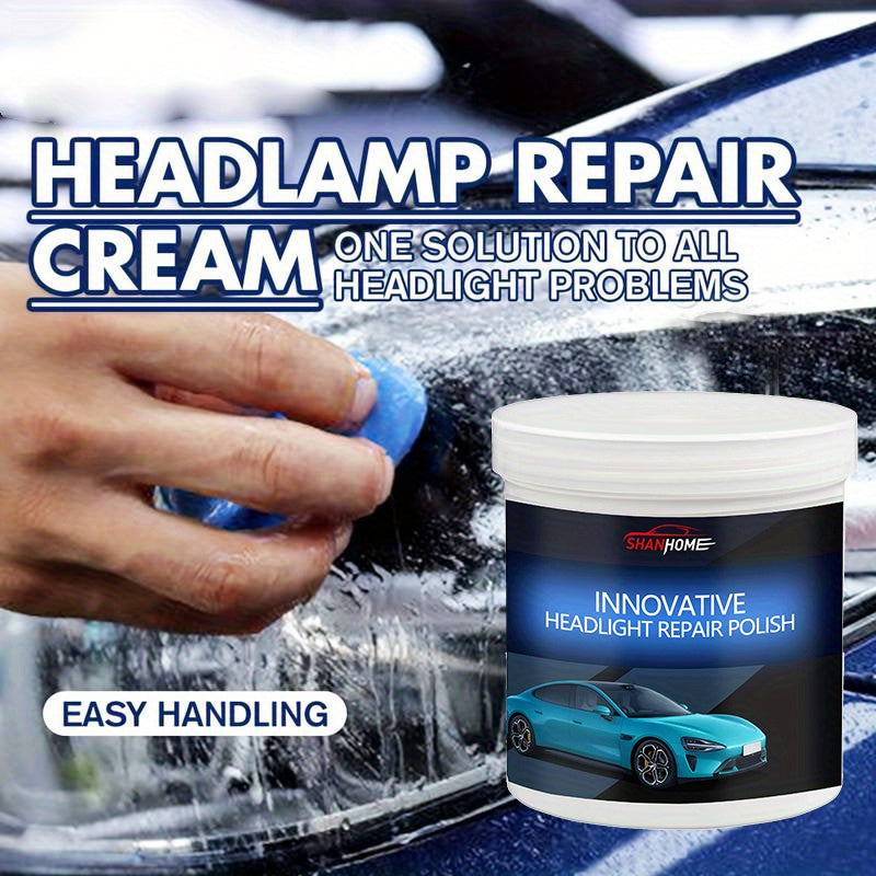 Kit de restauración de faros de coche, pulido, eliminación de arañazos para una mejor visibilidad