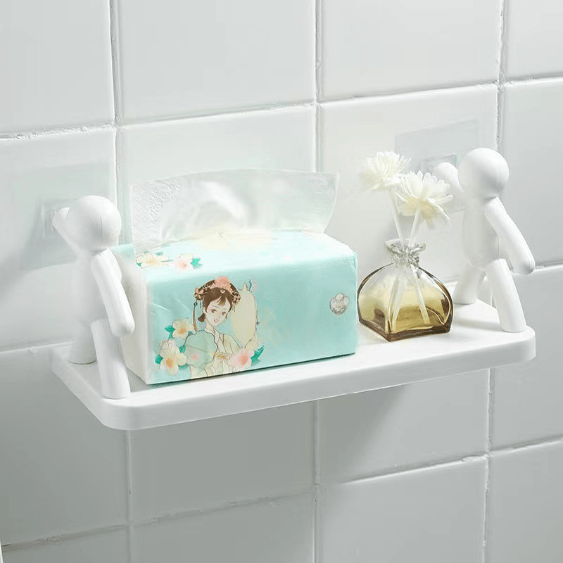 2 ta oson o'rnatiladigan, teshik ochmasdan o'rnatiladigan oshxona va hammom uchun countertop javonlar to'plami, jozibali figura dizayni bilan ko'p qatlamli plastik saqlash tokchasi - kosmetikalar, idishlar va materiallar uchun ixcham tashkilotchidir.