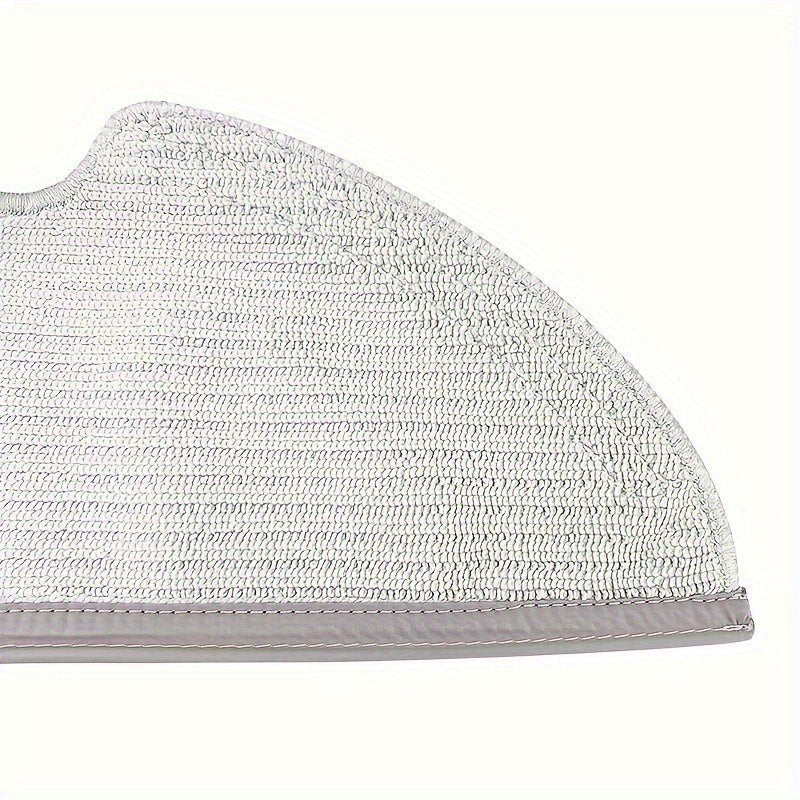 Set of 4 Microfiber Mop Pads for Robotic Vacuum Cleaners, Reusable, Easy to Attach