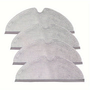 Set of 4 Microfiber Mop Pads for Robotic Vacuum Cleaners, Reusable, Easy to Attach