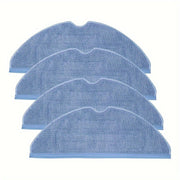 Set of 4 Reusable Hard Floor Mop Replacement Pads for Vacuum Robots