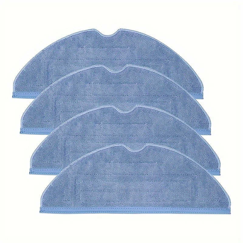 Set of 4 Reusable Hard Floor Mop Replacement Pads for Vacuum Robots