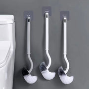 Japanese Style Toilet Brush with Plastic Bristles for Bathroom Cleaning