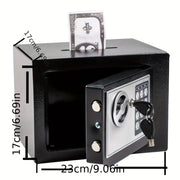 Digital Safe with Password Lock Steel Compact Storage for Home Office Cash Jewelry