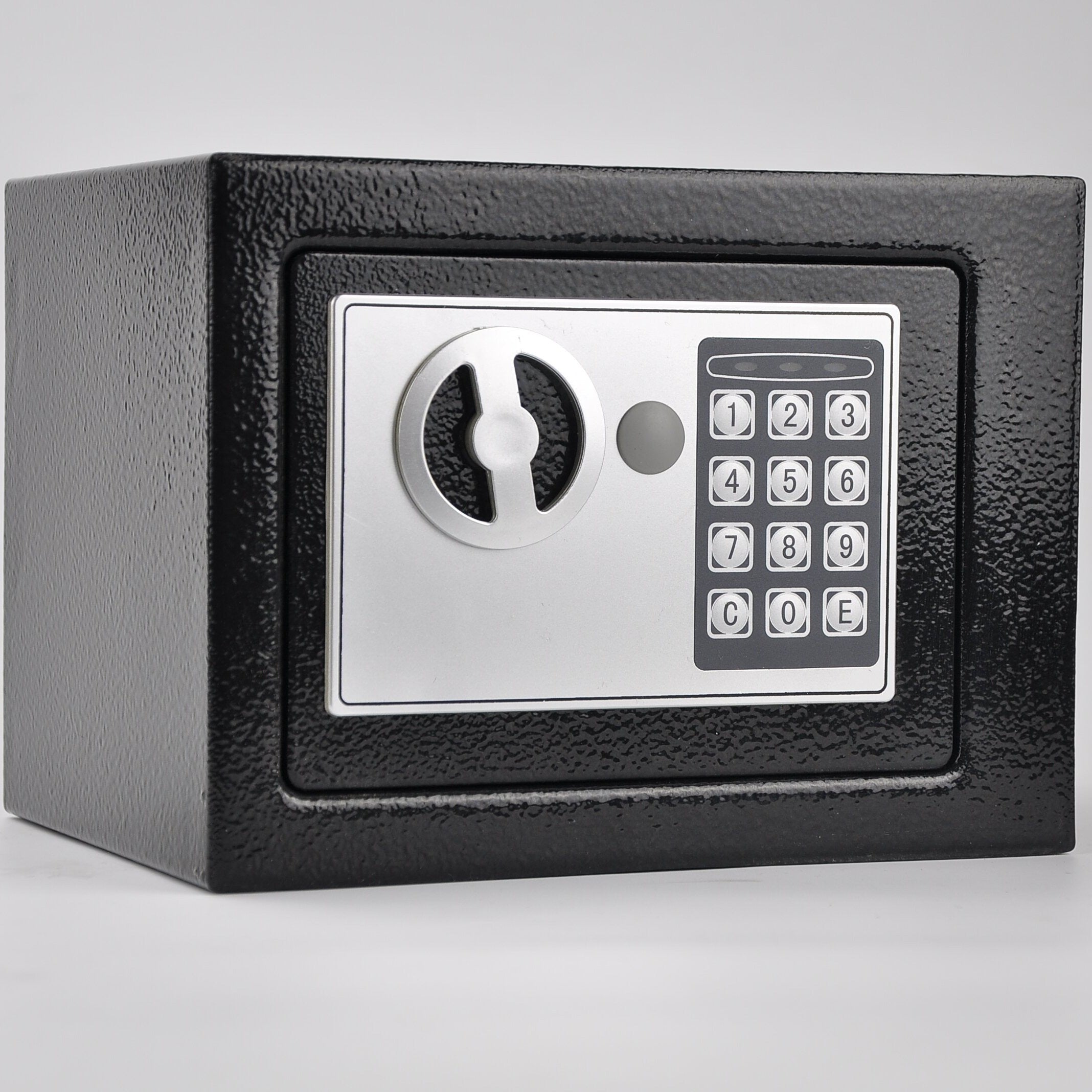 Digital Safe with Password Lock Steel Compact Storage for Home Office Cash Jewelry