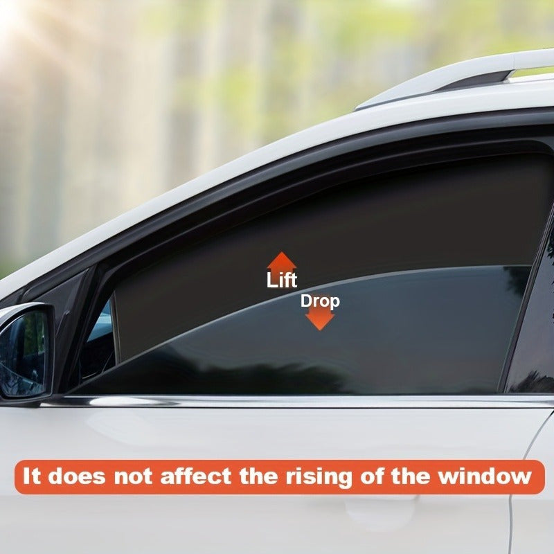 Car Sun Shades 4 Pack Magnetic Polyester UV Heat-Resistant Privacy