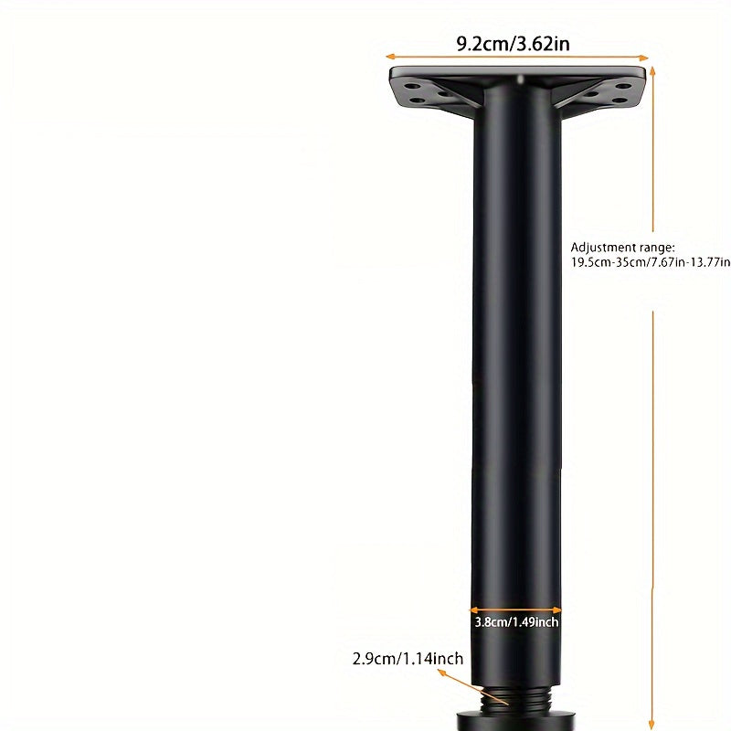 Adjustable Steel Support Legs for Bed Frames, Sofas, Tables – Heavy Duty