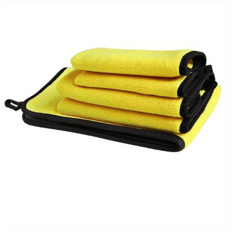 Multi-Purpose Microfiber Cleaning Cloths for Car and Home, Double-Sided, Thickened
